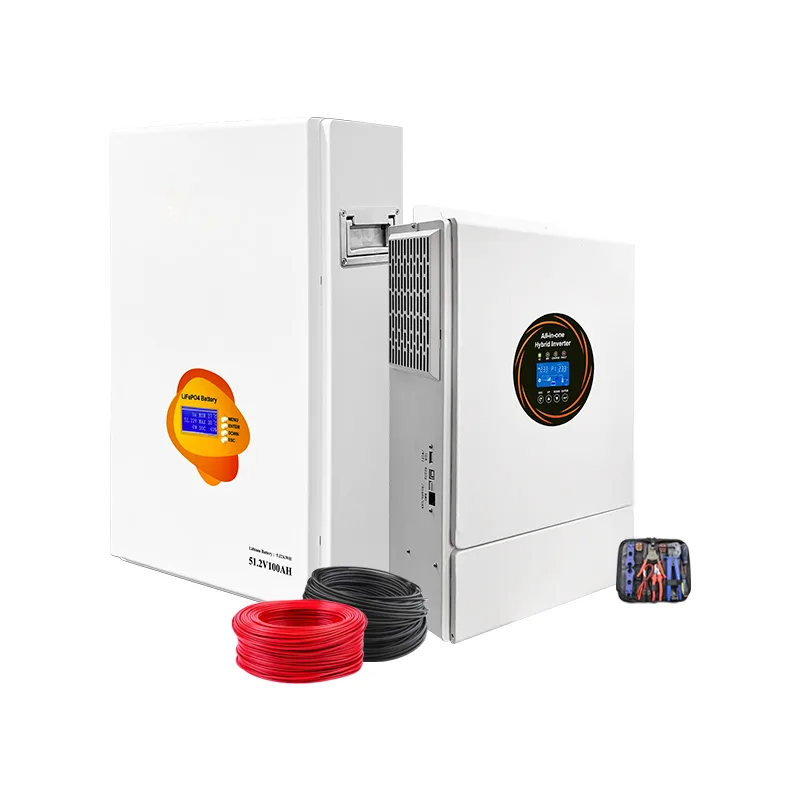 Tenaga Surya 10kw 48v Off grid Ess Semua dalam Satu Baterai Cadangan Hibrida 310Ah 15kwh