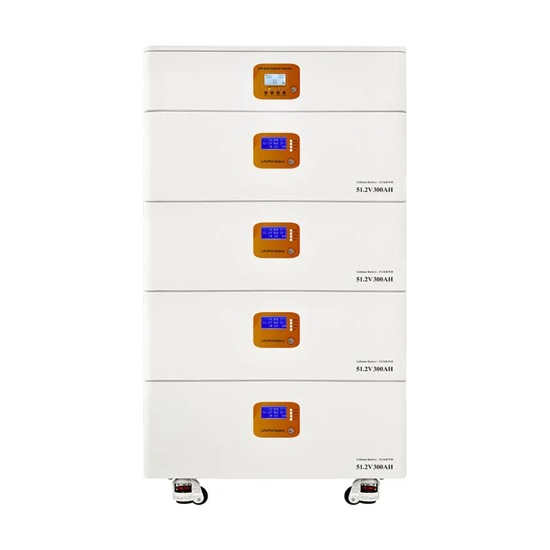 Baterai Penyimpanan Energi Lithium Surya 60kw yang ditumpuk